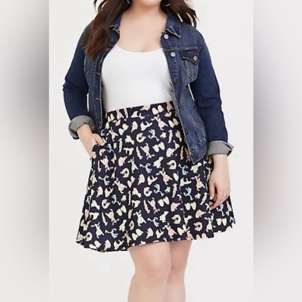 Stylish Black and Cream Women's Skirt